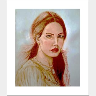 Lana del rey portrait Posters and Art